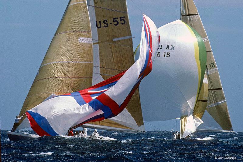 Perth 1987 and the Fremantle 'Doctor' wind has arrived in style photo copyright Guy Gurney taken at Fremantle Sailing Club and featuring the 12m class