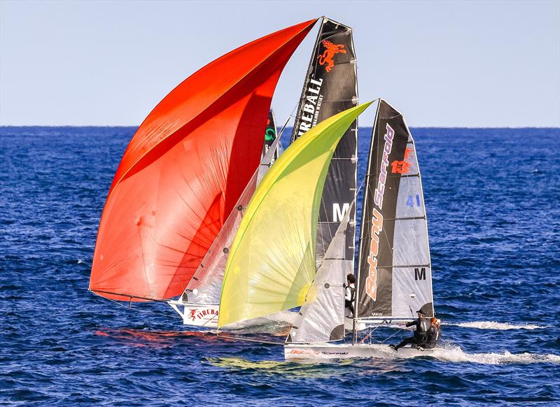 13ft Skiff Botany Scaffold - Sophie Hart & Hugh Skeen photo copyright Manly 16s and Sail Media taken at Manly 16ft Skiff Sailing Club and featuring the 13ft Skiff class