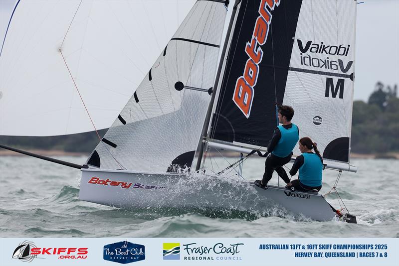 3rd Overall 13ft Skiff - Hugh Skeen Sophie JHart - 2025 Australian 13ft and 16ft Skiff Championships photo copyright Promocean Media taken at Maryborough Sailing Club and featuring the 13ft Skiff class