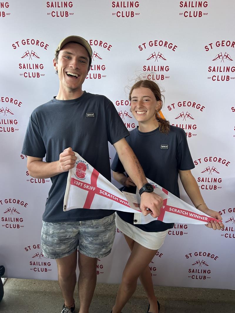 13ft Skiff winners Sophie Hart and Hugh Skeen - Botany Bay Championship 2025 - photo © SailMedia