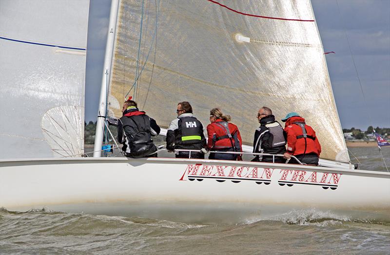 Mexican Train at Mersea Week photo copyright Chrissie Westgate taken at West Mersea Yacht Club and featuring the 1720 class