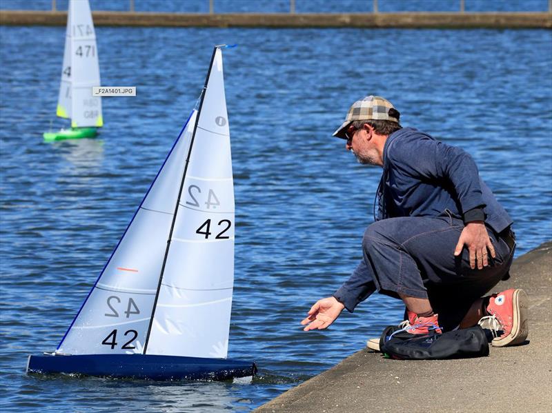 IOM Nationals at Poole: The winner Brad Gibson launching his new Post Punk design - photo © Malcolm Appleton