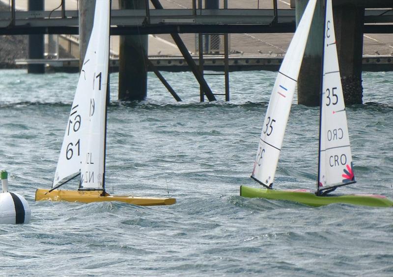 Ian and Zvonko battle on day 4 of the International One Metre World Championships in Gladstone, Australia - photo © Nick Lindsley