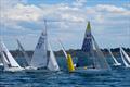 Peter Coleman AUS 1053 leading at the top mark in Race 8 © Christie Arras