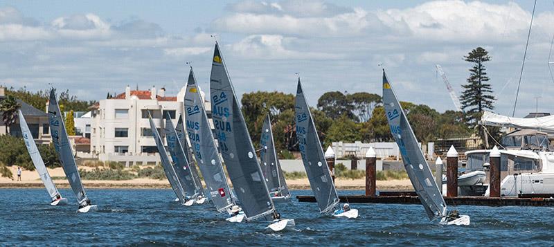 2.4mR Australian Championships 2024 photo copyright Royal Brighton Yacht Club taken at Royal Brighton Yacht Club and featuring the 2.4m class