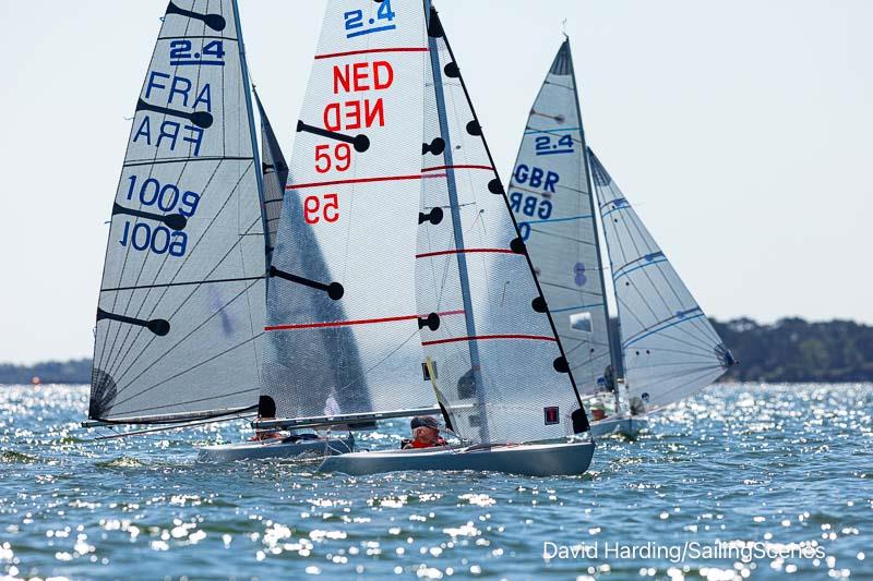 2024 International Paint Poole Regatta Day 1 photo copyright David Harding / www.sailingscenes.com taken at Parkstone Yacht Club and featuring the 2.4m class