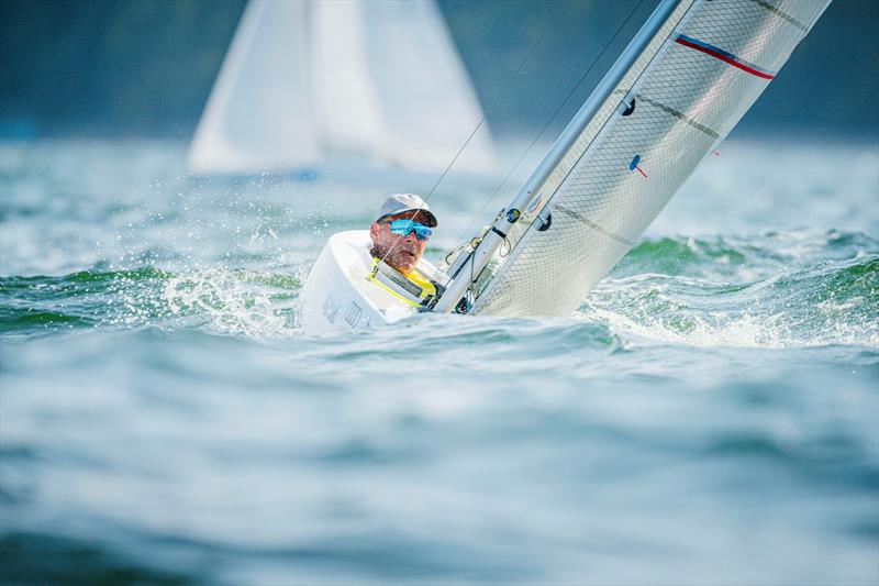 Hidden deep in the 2.4mR, Heiko Kröger took three more victories and is in a commanding lead  - Kiel Week 2024 - photo © Sascha Klahn