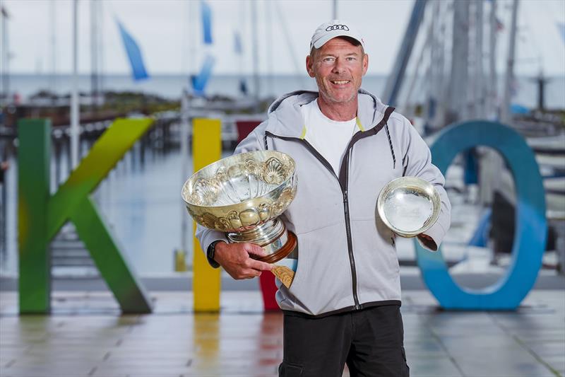 Kiel Week winner for the 15th time and the best of them all in 2024: Heiko Kröger was presented with the Kaiserpokal with nine daily wins and a second place in the 2.4mR - Kiel Week 2024 photo copyright Sascha Klahn taken at Kieler Yacht Club and featuring the 2.4m class