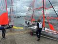 The New Zealand crews launch on Day 3 - 29er class Kielerwoche 2025 © NZ 29er Assoc