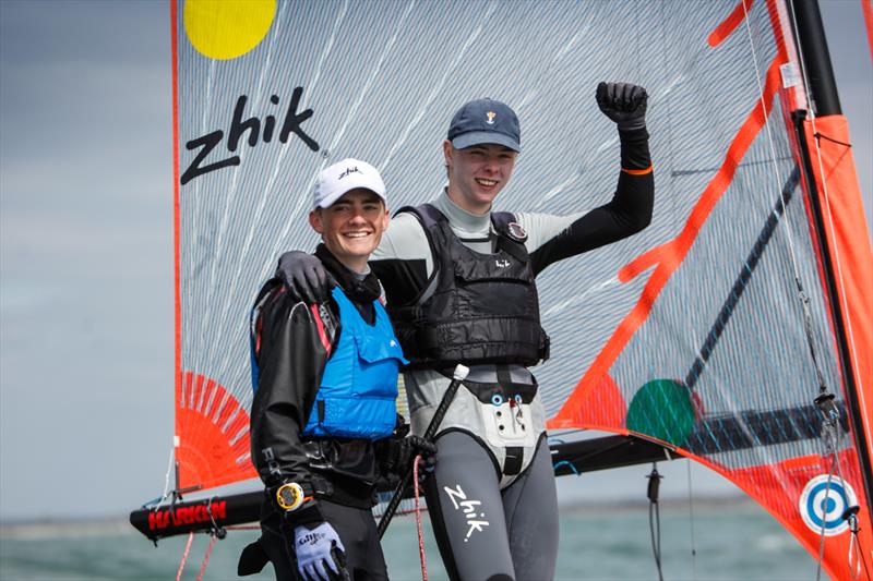 Boys 29er Gold for James Hammett & James Eales at the RYA Youth Nationals - photo © Paul Wyeth / RYA