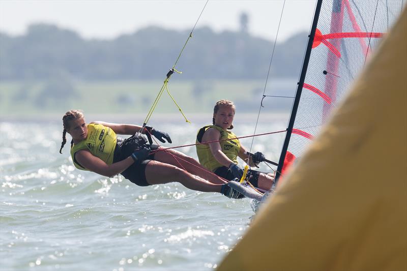 Norwegian Womens 29er - Day 3 of the Youth Sailing World Championships in Corpus Christi, Texas photo copyright Jen Edney / World Sailing taken at  and featuring the 29er class