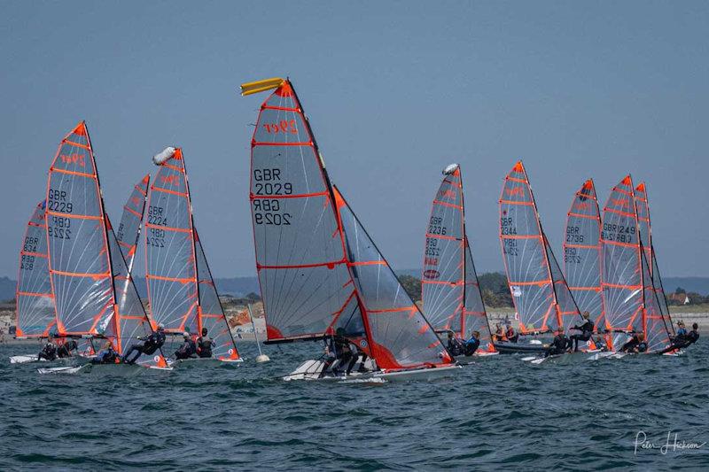 Youth Race Week at Hayling Island photo copyright Peter Hickson taken at Hayling Island Sailing Club and featuring the 29er class