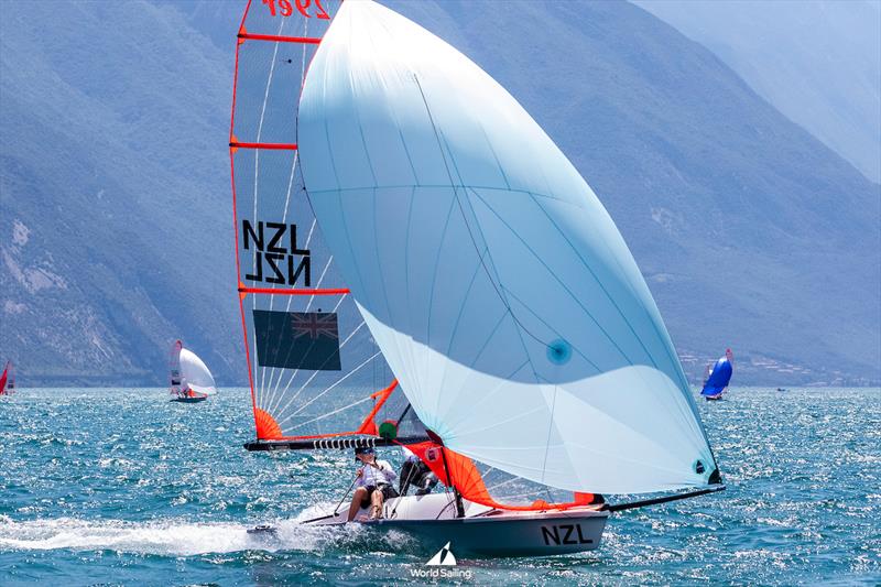 29er - 2024 Youth World Sailing Championships - Lake Garda - Italy - July 2024 photo copyright Tamborini Alessio taken at Takapuna Boating Club and featuring the 29er class