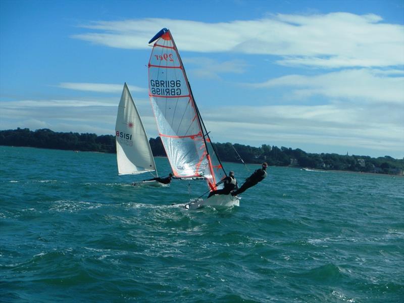 Bembridge Sailing Club Dinghy Regatta 2024 photo copyright Mike Samuelson taken at Bembridge Sailing Club and featuring the 29er class