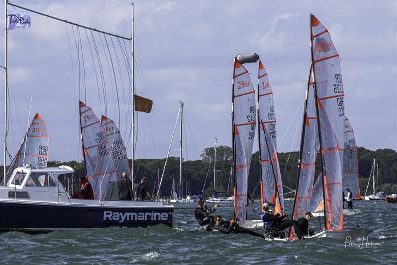 Soak Tide Ride 2024 photo copyright Peter Hickson taken at Hayling Island Sailing Club and featuring the 29er class