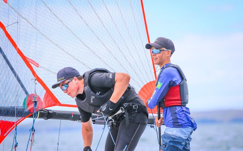 29er - Day 3 - Oceanbridge Sail Auckland 2025 - March 2, 2025 - photo © Jacob Fewtrell Media