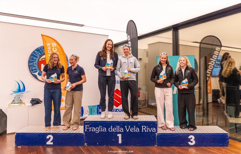 29er Eurocup 2025 Final Prize Giving photo copyright FVR / Zerogradinord taken at Fraglia Vela Riva and featuring the 29er class