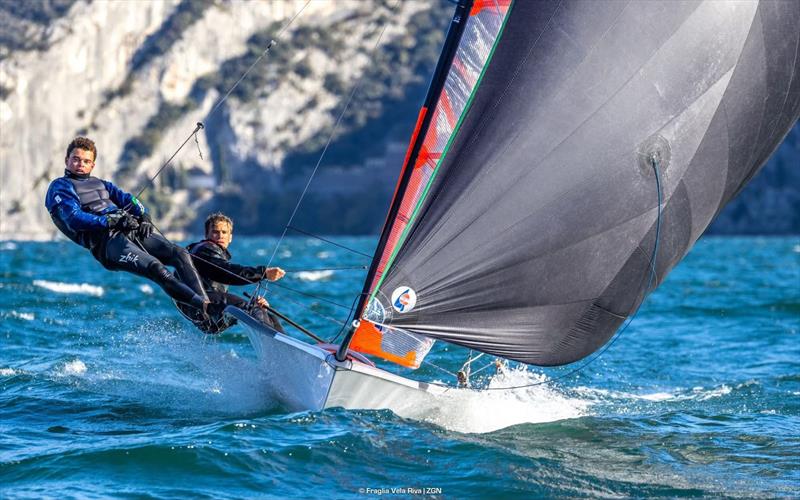 Alexandre Mostini and Raphaël Allain photo copyright Fraglia Vela Riva / Zerogradinord taken at Fraglia Vela Riva and featuring the 29er class