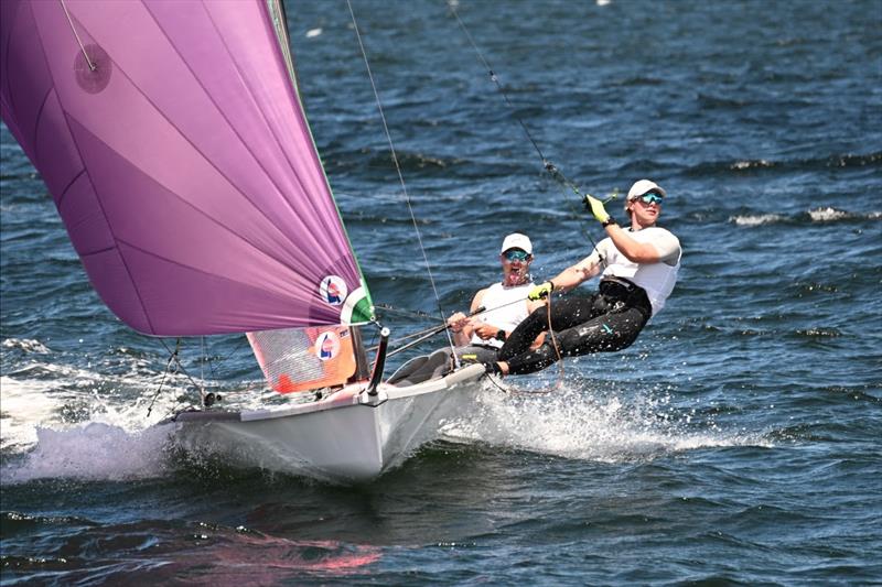 29er Australian Championship 2026 photo copyright Amy Potter taken at Sandy Bay Sailing Club and featuring the 29er class