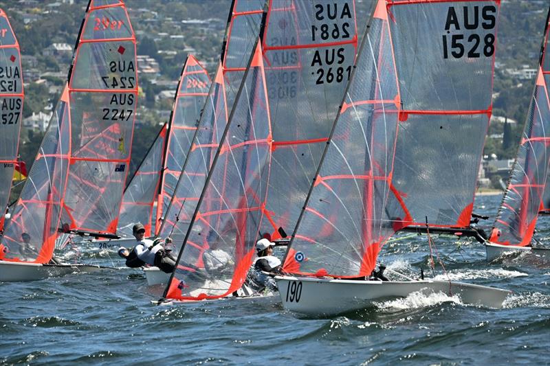 29er Australian Championship 2026 photo copyright Amy Potter taken at Sandy Bay Sailing Club and featuring the 29er class