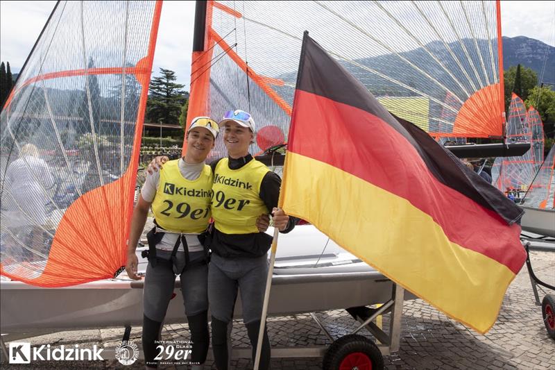 2025 European Champions Lucas & Moritz Hamm photo copyright Sander van der Borch taken at Fraglia Vela Riva and featuring the 29er class