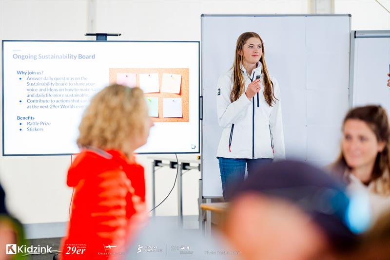 2026 29er World Championship at Kiel, Germany - Day 6 photo copyright Sascha Klahn taken at Kieler Yacht Club and featuring the 29er class