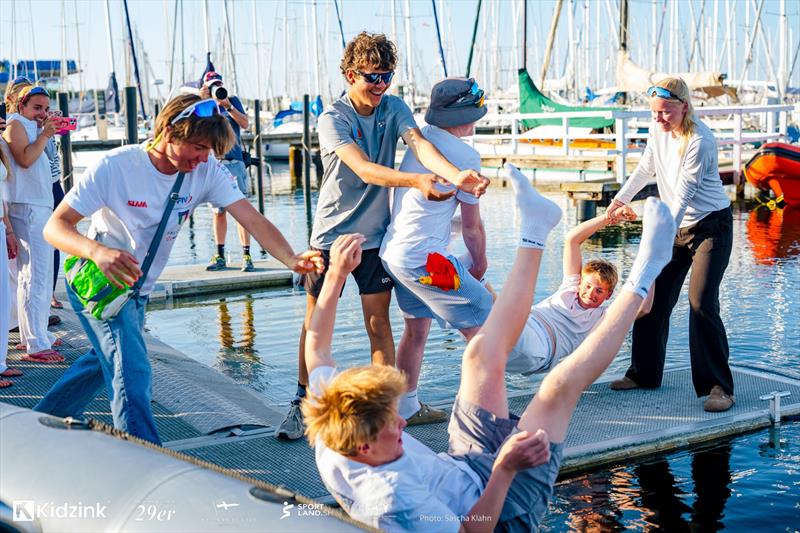 2026 29er World Championship at Kiel, Germany - Day 6 photo copyright Sascha Klahn taken at Kieler Yacht Club and featuring the 29er class