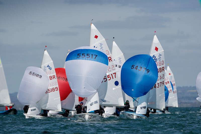 420 fleet on day 4 of the RYA Youth Nationals - photo © Paul Wyeth / RYA