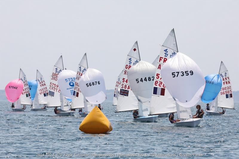 420 & 470 Junior European Championships in Thessaloniki - Day 5 photo copyright Nikos Pantis taken at  and featuring the 420 class