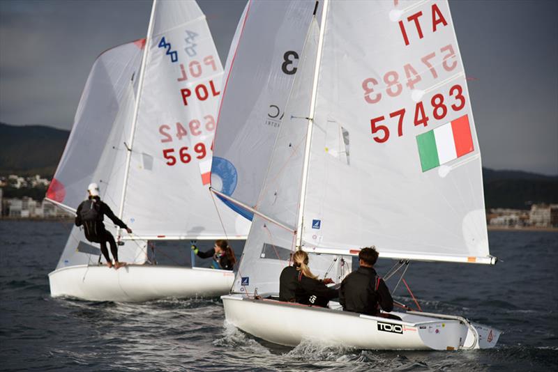 Alessio Cindolo and Sara Valente (420) - 48th Palamós Christmas Race photo copyright Alfred Farré taken at Club de Vela Palamos and featuring the 420 class