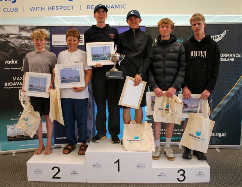 Boys 420 medalists - Predictwind Youth NZ Nationals - Manly SC - September 2025 - photo © Inside Media