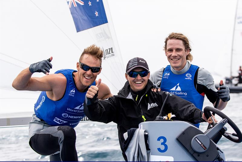 Paul Snow-Hansen and Dan Willcox - 470 - NZL- Day 7 - Hempel Sailing World Cup - Genoa - April 2019 photo copyright Pedro Martinez / Sailing Energy taken at Yacht Club Italiano and featuring the 470 class