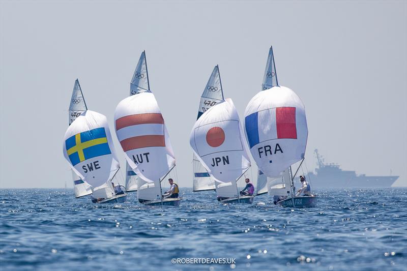 470 - Race 8 - Paris 2024 Olympic Sailing Competition photo copyright Robert Deaves / www.robertdeaves.uk taken at  and featuring the 470 class