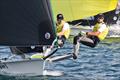 2025 49er, 49erFX, and Nacra 17 European Championships Day 4 © Nikos Pantis