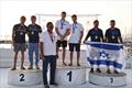 Seb Menzies and George Lee Ross - Gold medalists - NZL Sailing  Team - 49er Europeans - Greece - June 2025 © Nikos Pantis