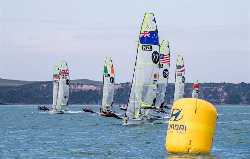 2019 Hyundai 49er, 49erFX and Nacra 17 World Championships - Day 1 - photo © Jesus Renedo / Sailing Energy