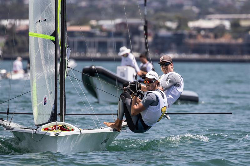 Peter Burling and Blair Tuke - 49er - Day 4 - 2020 World Championships - Royal Geelong Yacht Club - February 2020 - photo © Bill Phillips