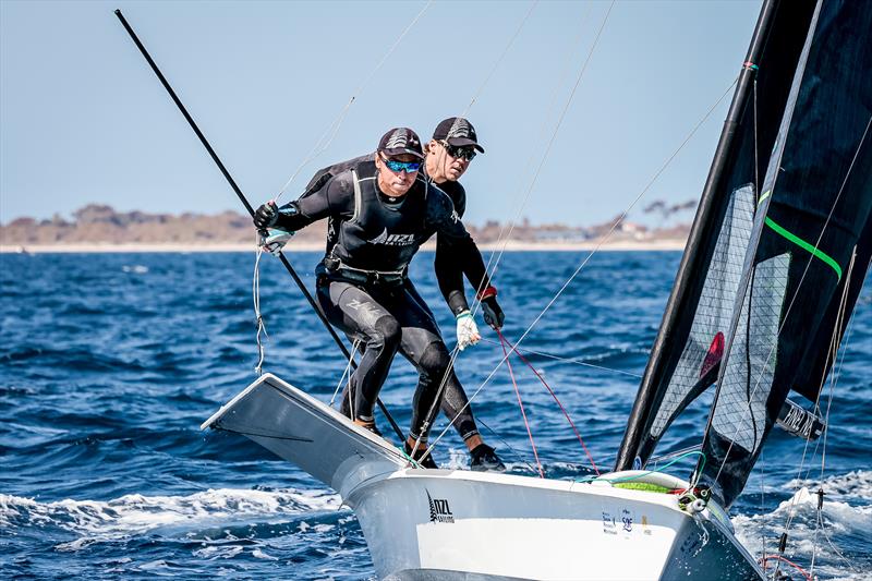 Isaac McHardie & William Mckenzie (NZL) - 49er - NZL Sailing Team - Semaine Olympique Française de Hyères - April 2022 photo copyright Sailing Energy/FFVOILE taken at  and featuring the 49er class