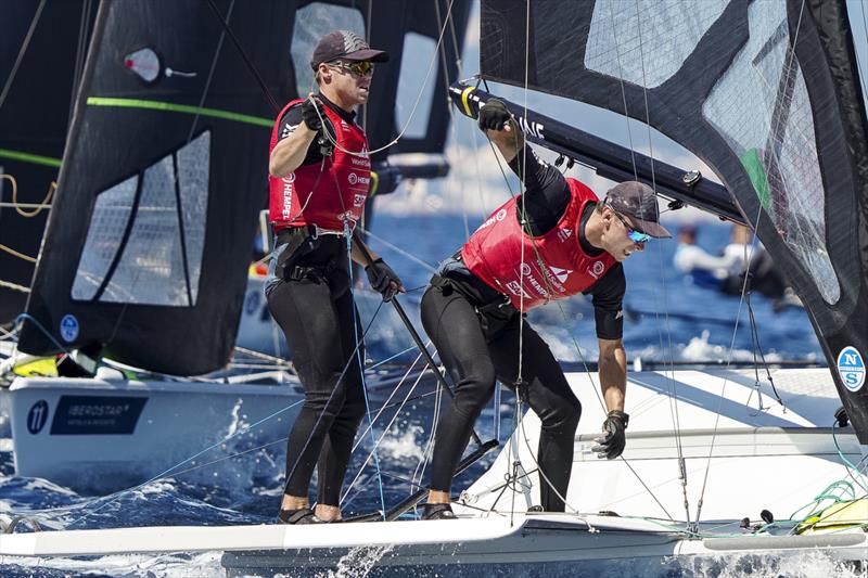 Isaac McHardie and Will Mckenzie - 49er - NZL Sailing Team - Trofeo Princesa Sofia - Mallorca - April 2023 - photo © Sailing Energy
