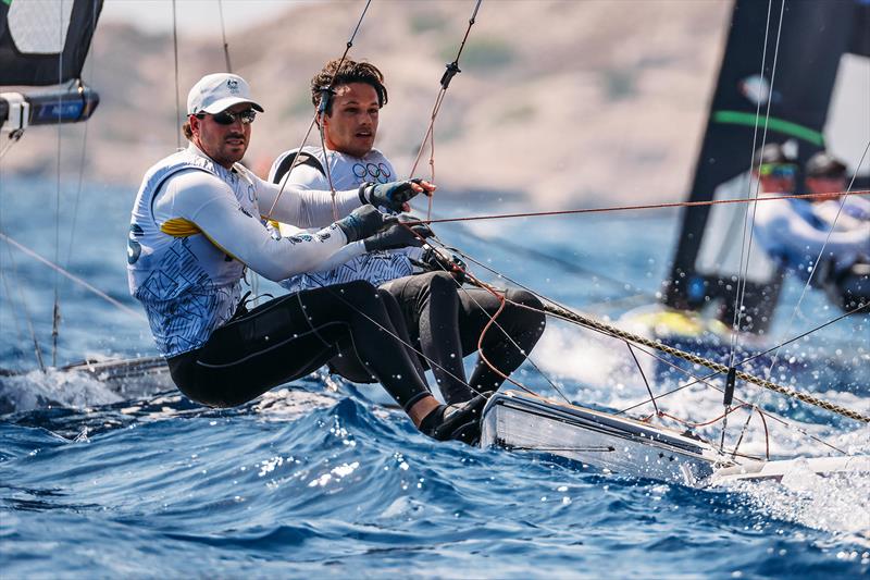 Jim Colley and Shaun Connor - Paris 2024 Olympic Games - photo © Sailing Energy