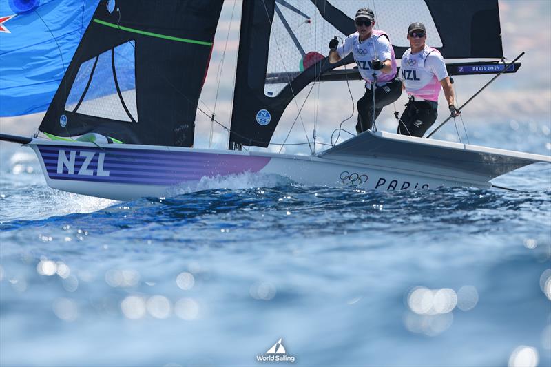 Isaac McHardie/William McKenzie (NZL) - 49er - Marseille - Paris2024 Olympic Regatta - August 1, 2024 - photo © World Sailing / Sander van der Borch