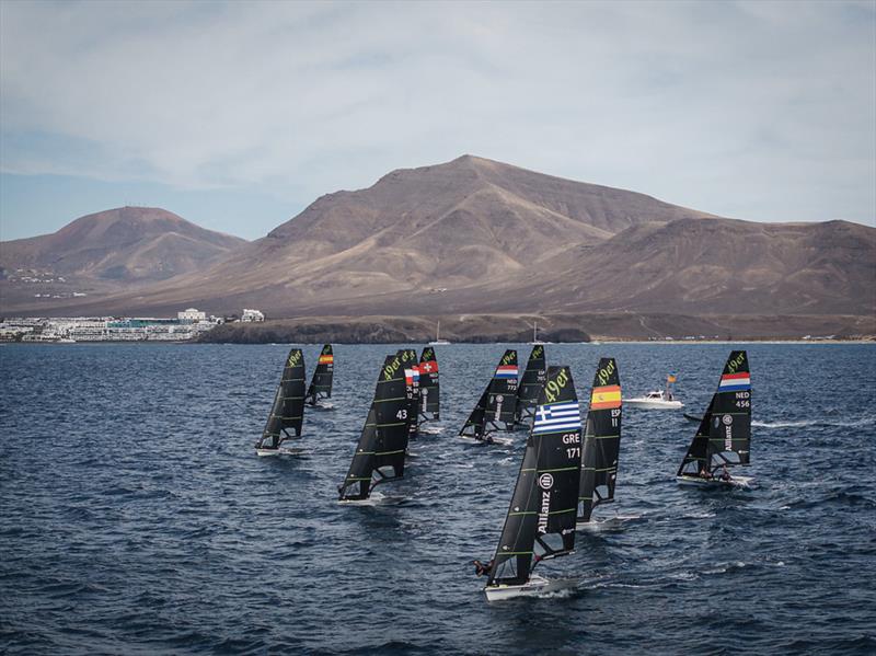 49ers from earlier in the week - Lanzarote International Regatta 2025 - photo © Sailing Energy / Lanzarote Sailing Center