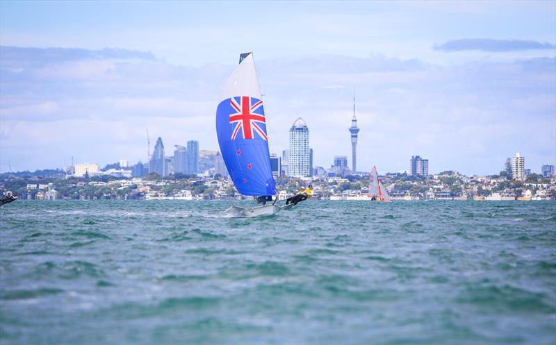 49er - Day 3 - Oceanbridge Sail Auckland 2025 - March 2, 2025 - photo © Jacob Fewtrell Media