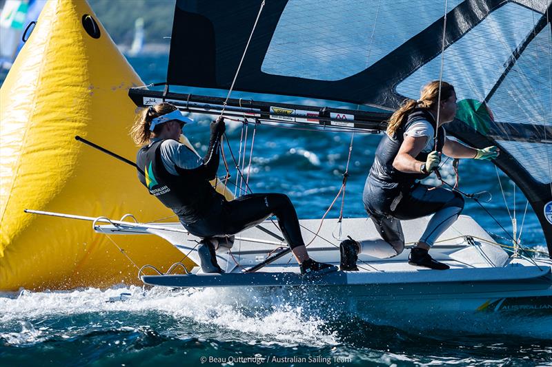 Laura Harding and Annie Wilmot - 49er, 49erFX and Nacra 17 World Championships - photo © Beau Outteridge