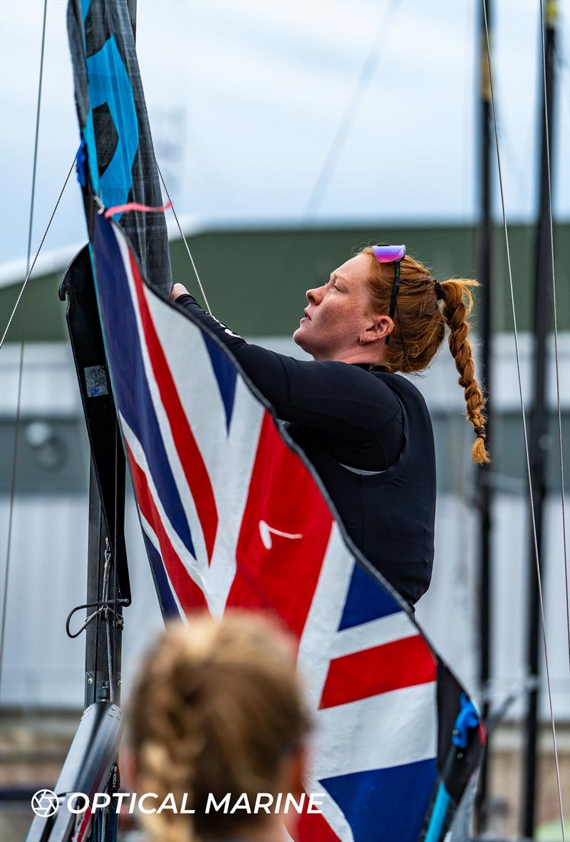 49er FX and 49er UK Nationals 2024 at the WPNSA photo copyright Optical Marine / Noah Fitzgerald taken at Weymouth & Portland Sailing Academy and featuring the 49er FX class