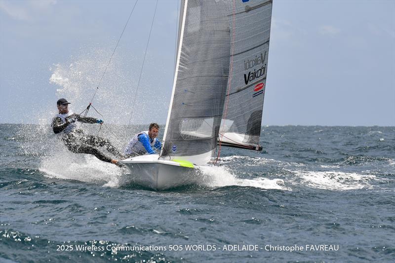 Peter Nicholas & Luke Payne on Wireless Communications International 505 World Championships Day 4 - photo © Christophe Favreau