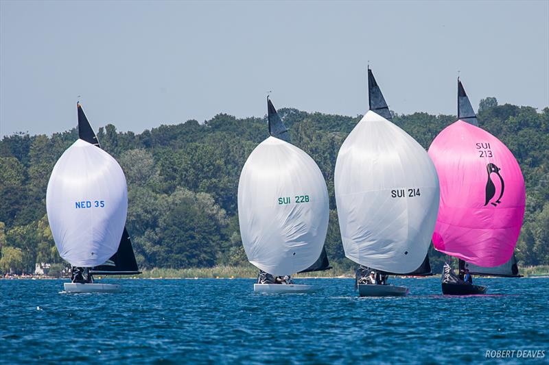 Downwind race 5 - 2019 International 5.5 Metre Swiss Open Championship - photo © Robert Deaves