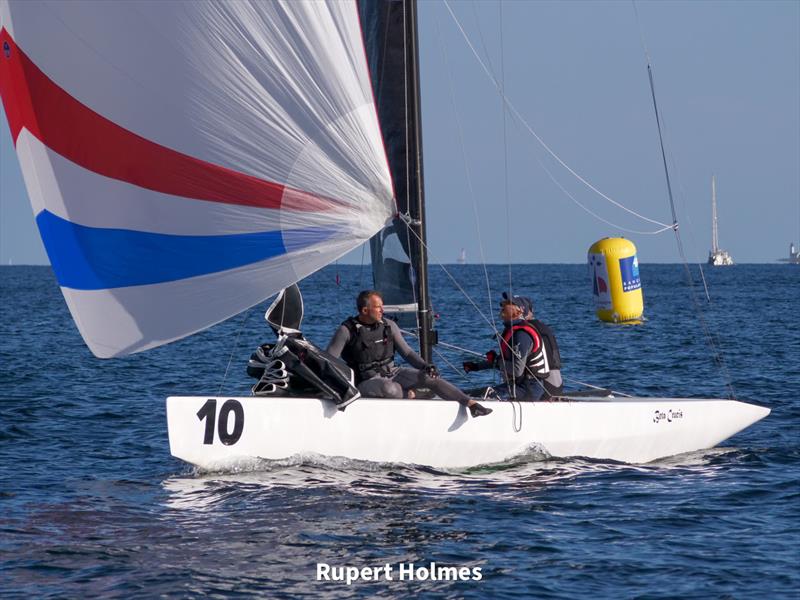 Beta Crucis (Martin Cross, Bob Stoddard and Simon Reffold) - 5.5 Metre class World Championship 2024 photo copyright Rupert Holmes taken at Yacht Club de l'Odet and featuring the 5.5m class