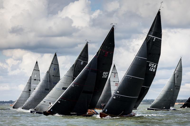 The International Six Metre fleet in action photo copyright SailingShots by Maria Muiña taken at Royal Yacht Squadron and featuring the 6m class
