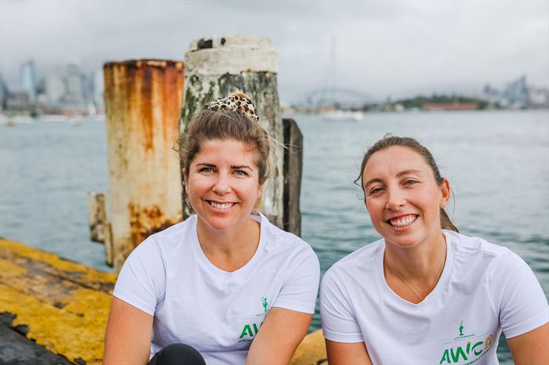 Australian Women's Challenge Skippers Nina Curtis and Olivia Price photo copyright Salty Dingo taken at Alvey Reels (Australia) and featuring the AC40 class